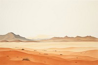 Desert landscape sky horizon. AI generated Image by rawpixel.