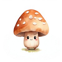 Mushroom cute character vegetable outdoors cartoon. AI generated Image by rawpixel.
