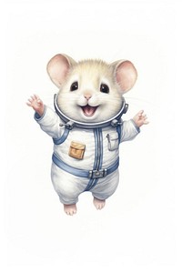 Astronaut hamster mammal animal. AI generated Image by rawpixel.
