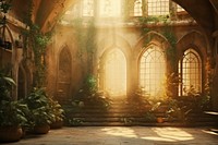 Cozy light underground city background architecture building sunlight. AI generated Image by rawpixel.
