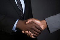 Shake hand handshake adult black. 