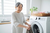 Laundry appliance washing dryer. AI generated Image by rawpixel.