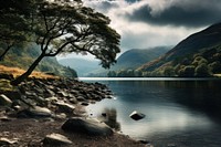 Lake district wilderness landscape outdoors. 