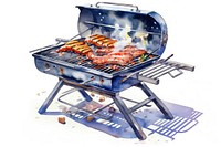 Camping barbecue grilling food white background. AI generated Image by rawpixel.