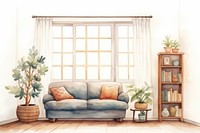 Cozy home indoor space architecture furniture building. AI generated Image by rawpixel.