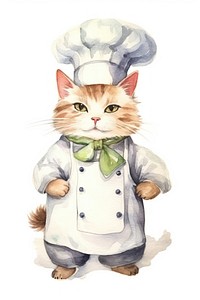 Uniform mammal chef cat. AI generated Image by rawpixel.
