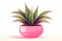 Houseplant vase pink art. AI generated Image by rawpixel.