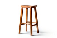 Tall wooden bar furniture stool white background. AI generated Image by rawpixel.