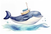 Animal whale dolphin mammal. AI generated Image by rawpixel.