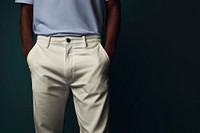 Men's pants mockup, fashion design psd