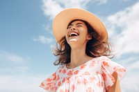 Happy friend having fun outdoor laughing outdoors summer. 