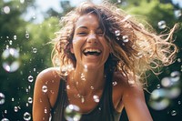 Laughing bubble summer smile. AI generated Image by rawpixel.