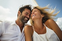 Married couple happy photography laughing portrait. AI generated Image by rawpixel.