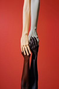 Racism adult hand pantyhose. AI generated Image by rawpixel.