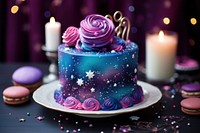 Delicious cake decoration dessert candle. 