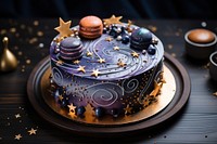 Delicious cake decoration dessert food. 