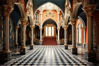 Castle architecture building flooring worship. 