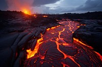 Volcano lava landscape mountain. 