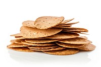 Rye crisps bread food white background. AI generated Image by rawpixel.