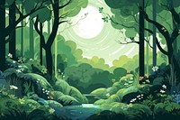 Spring forest vegetation outdoors. AI generated Image by rawpixel.