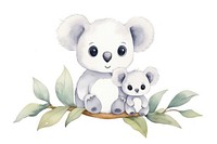 Cartoon nature koala cute. 