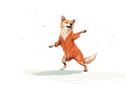 Dog dancing mammal animal fox. 