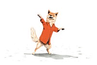 Dog dancing mammal animal fox. 