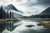 Lake Cicely Altai lake wilderness landscape. AI generated Image by rawpixel.