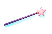 Wand white background weaponry science. 