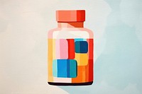 Medicine bottle art painting creativity. 