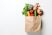 Paper bag vegetable groceries plant. AI generated Image by rawpixel.