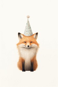 Fox mammal animal hat. 