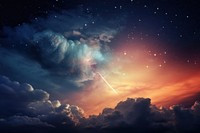 Cloud sky astronomy outdoors. AI generated Image by rawpixel.