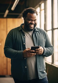 Holding person adult phone. 