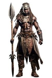 African Warrior costume warrior fantasy. 