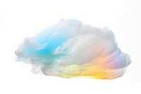 Cloud iridescence nature cloud white background. 