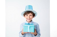 Birthday holding hat white background. AI generated Image by rawpixel.