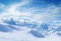 Snow mountain landscape panoramic. AI generated Image by rawpixel.