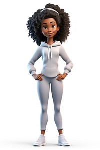 Black woman cartoon adult white. AI generated Image by rawpixel.