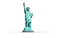 Statue sculpture white background representation. AI generated Image by rawpixel.