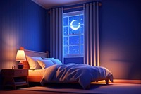 Home decor bedroom furniture lighting night. 