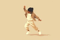 Child dancing recreation clothing footwear. AI generated Image by rawpixel.
