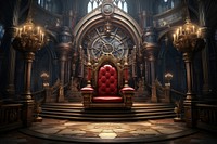 An impressive throne architecture building worship. AI generated Image by rawpixel.