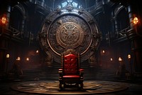 An impressive throne furniture chair spirituality. 