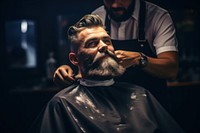 Barbershop adult beard man. AI generated Image by rawpixel.