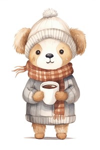 Cup cartoon winter cute. AI generated Image by rawpixel.