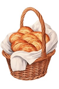 Elephant chef basket bread food. AI generated Image by rawpixel.