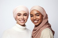 Diverse women friendship portrait smiling. AI generated Image by rawpixel.