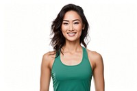 Sports tank Asian woman portrait smiling. AI generated Image by rawpixel.