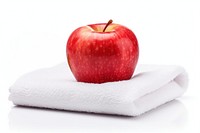 Apple towel fitness fruit. AI generated Image by rawpixel.